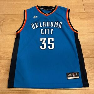 Adidas Kids Oklahoma City Thunder Kevin Durant 35 Basketball Jersey Size L